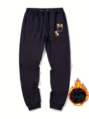 Sloth In Pocket Graphic Drawstring Joggers Men's Sweatpants