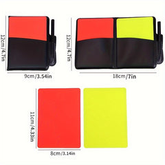 Referee Cards Sports Referee Kit with Pencil, Red and Yellow Cards