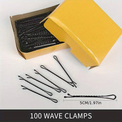 100 Pcs Invisible Metal Hairpin Hair Clip for Side Hair Bang Girls Styling