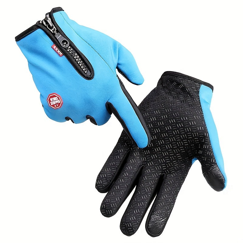 Men's Winter Warm Gloves Waterproof Touch Screen Cold Weather Running