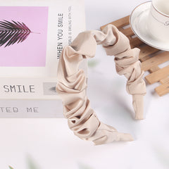 Wide Satin Headband Women Non Slip Hair Bands