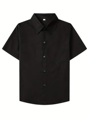 Boys Short Sleeve Button Down Shirt