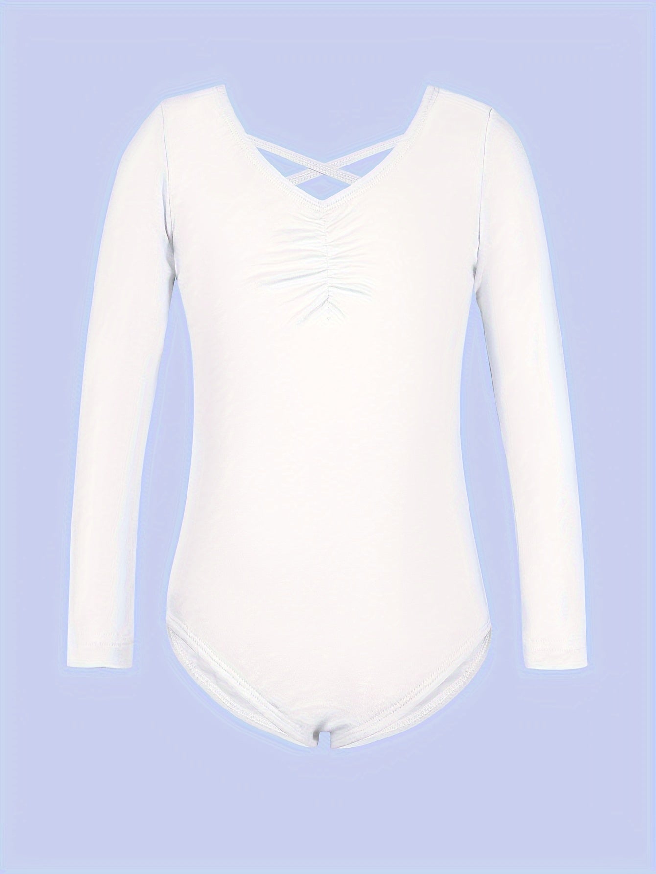 Girls 95 Cotton Solid Long Sleeve Ballet Leotard Comfy Dance Suit