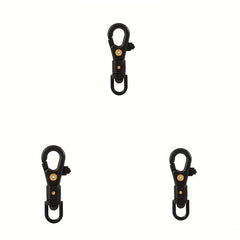 3pcs Quick Release Carabiners Swivel Keychain Clips Buckle Hooks