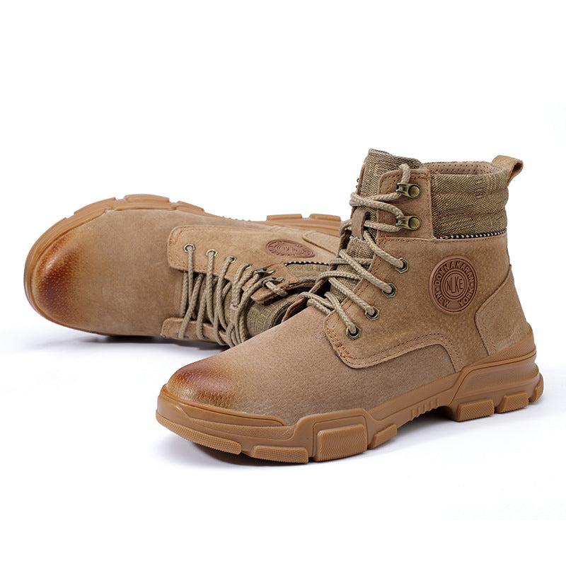 Steel Toe Boots Safety Boots Wear resistant Puncture Proof Waterproof Work Boots