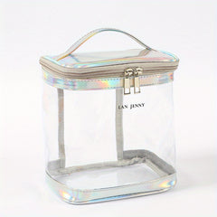 Colorful Transparent Cosmetic Bag Waterproof Large Capacity Fitness Wash Bag