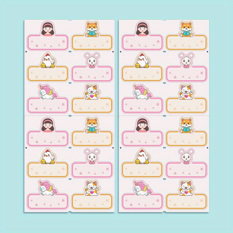 Girl Name Stickers 4.5x3cm Waterproof Sewable Tag Clothes Bag
