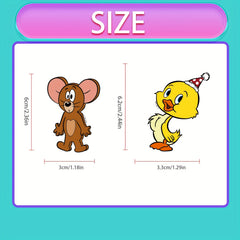 50 Cartoon Waterproof Vinyl Stickers for Water Bottles Laptop Phone Case Guit