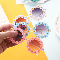 Baby Girl Flower Sunglasses & Headband Set