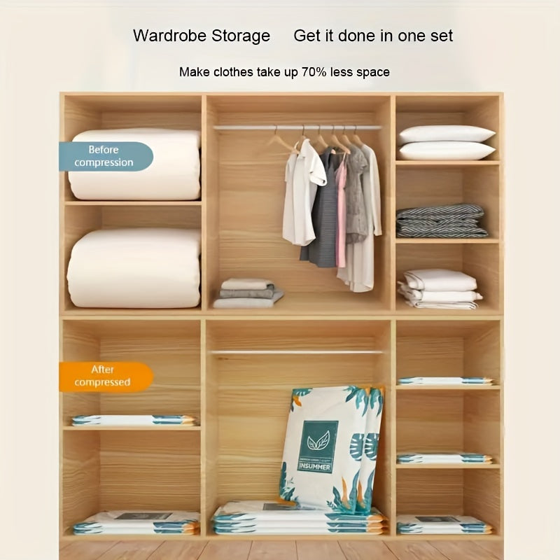 1pc Space Saving Vacuum Storage Bags For Travel And Home Use