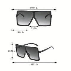 Flat Top Sunglasses Women Men Gradient Lens UV400