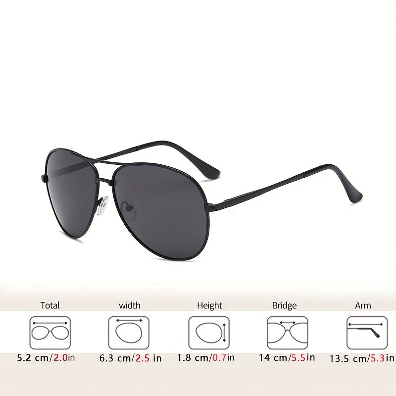 Men's Aviator Polarized Sunglasses UV400 Protection