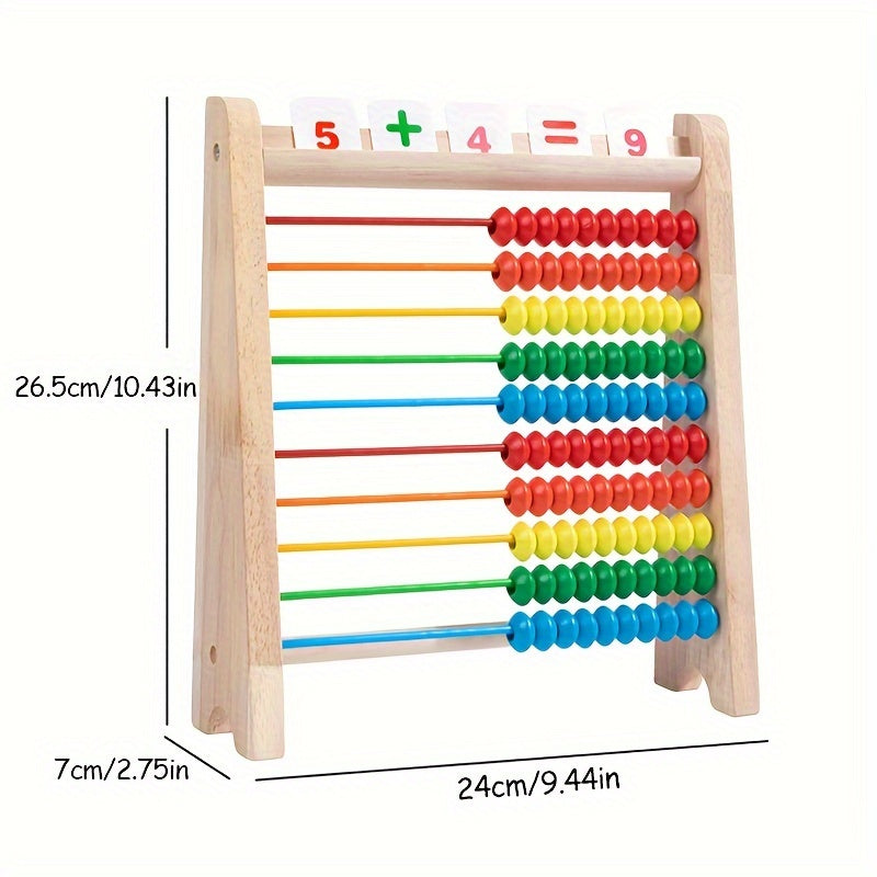 Colorful Wooden Abacus Math Game Educational Toy