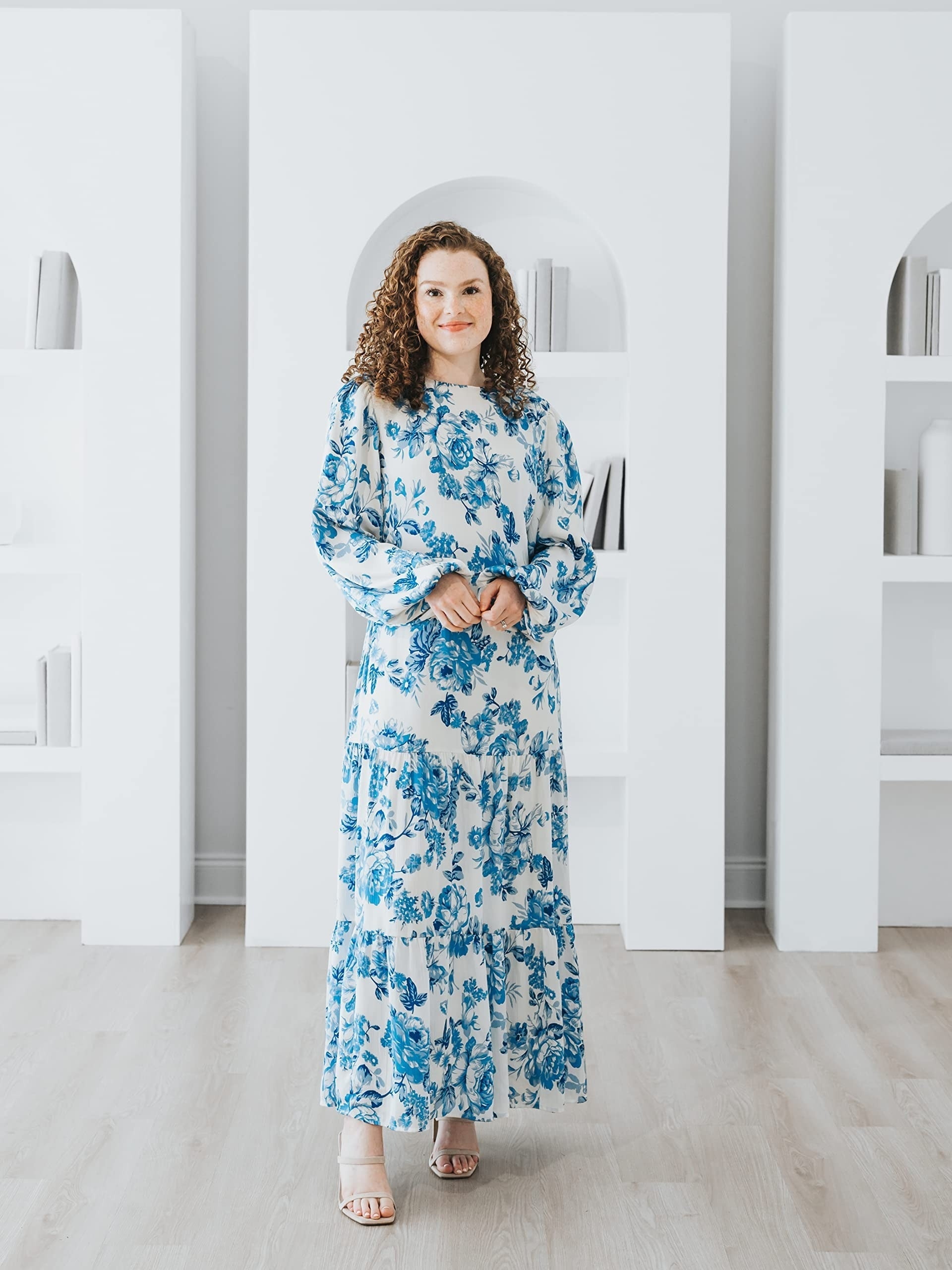  Casual Floral Print Maxi Dress