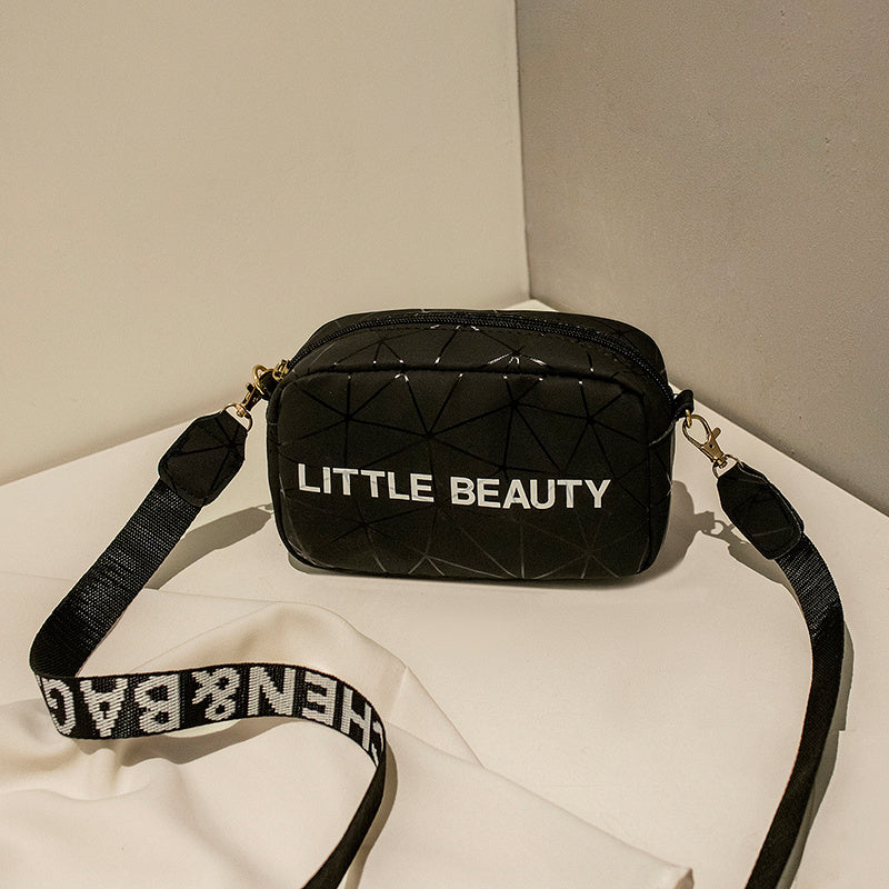 Geometric Crossbody Bag Mini Holographic Square Purse Faux Leather Shoulder Bag