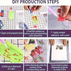 Winter Scene Diamond Painting Kit for Adults - Cozy & Relaxing Craft Supplies