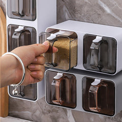 1pc Wall Mounted Seasoning Jar Bottle