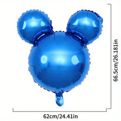 2pcs Bear Head Foil Balloons Party Decoration Children's Birthday