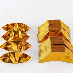 200pcs Thick Paper Golden & Silvery Ingots for Festival