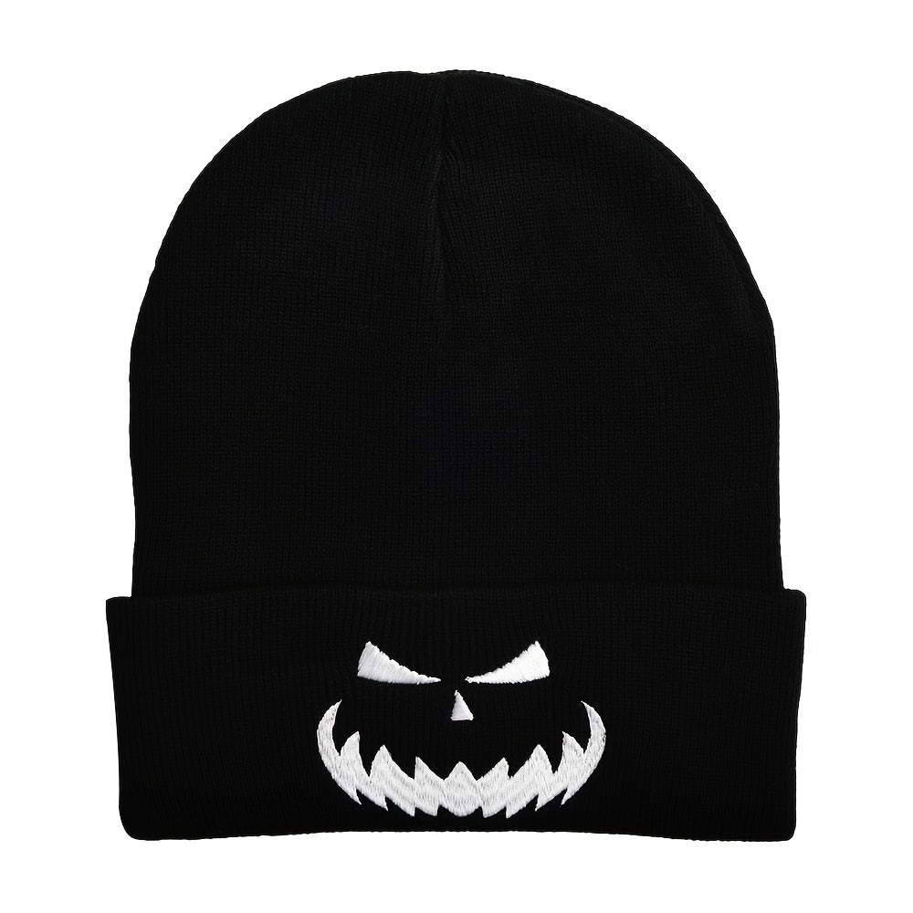 Embroidered Knit Beanie Hat for Autumn/Winter Ski Cold Hat - Halloween Gift