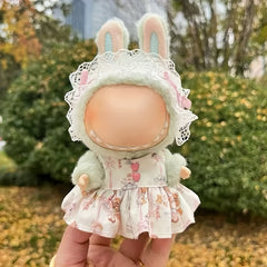 Fashionable Pink Outfit for 15-16 Dolls - LABUBU Compatible