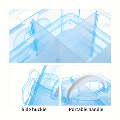 Plastic Jewelry Box Craft Storage Box 18 Grids