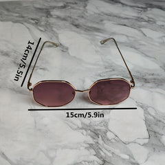 Metal Tinted Lens Sunglasses UV Protection