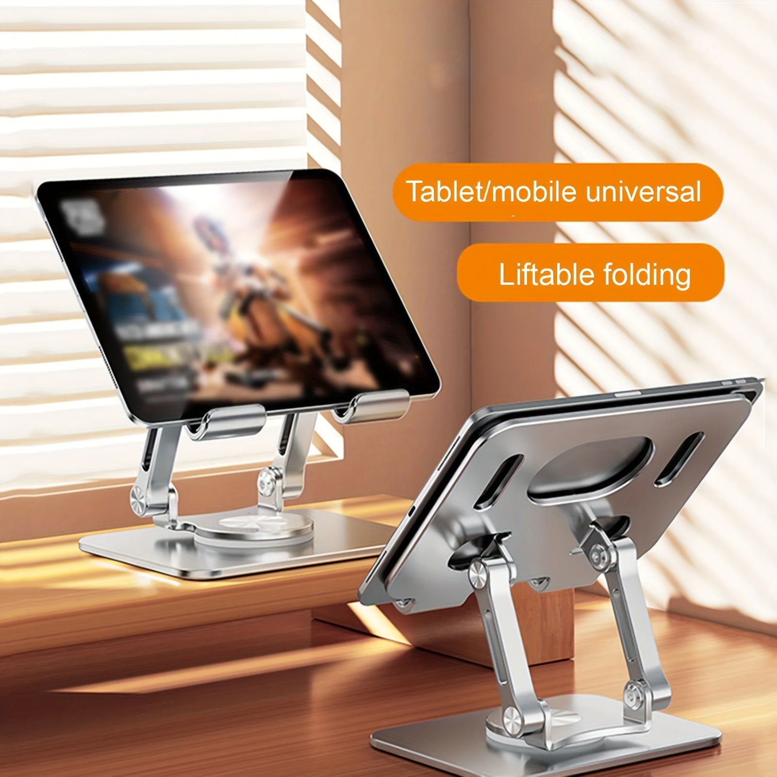 360&deg; Rotation Tablet Phone Stand Adjustable Height Anti Slip Stand