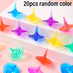 Colorful Gemstone Tops Set - Spinning Toys for Ages 3