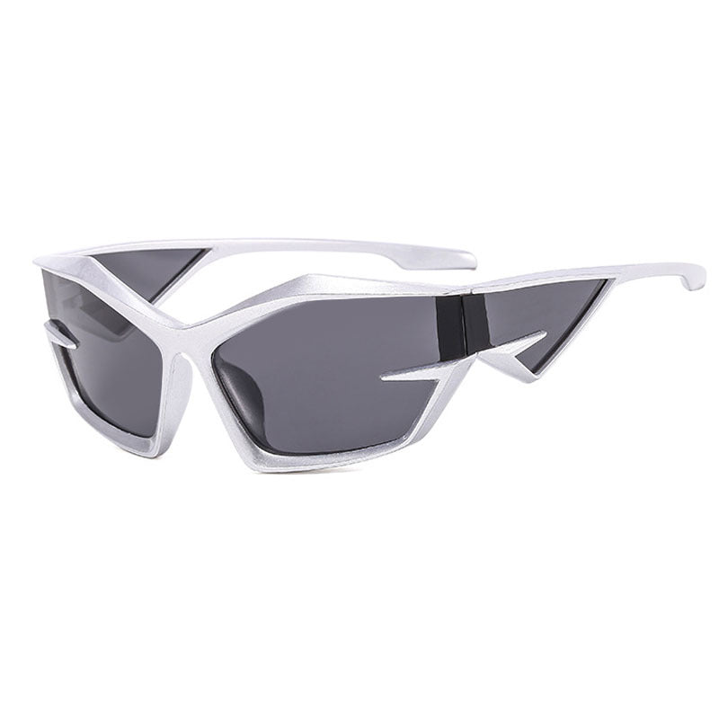 Men's Retro Future Tech Cat Eye Sunglasses