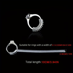 10pcs Invisible Spiral Ring Size Adjuster Hard Guard Reducer Resizing Tools
