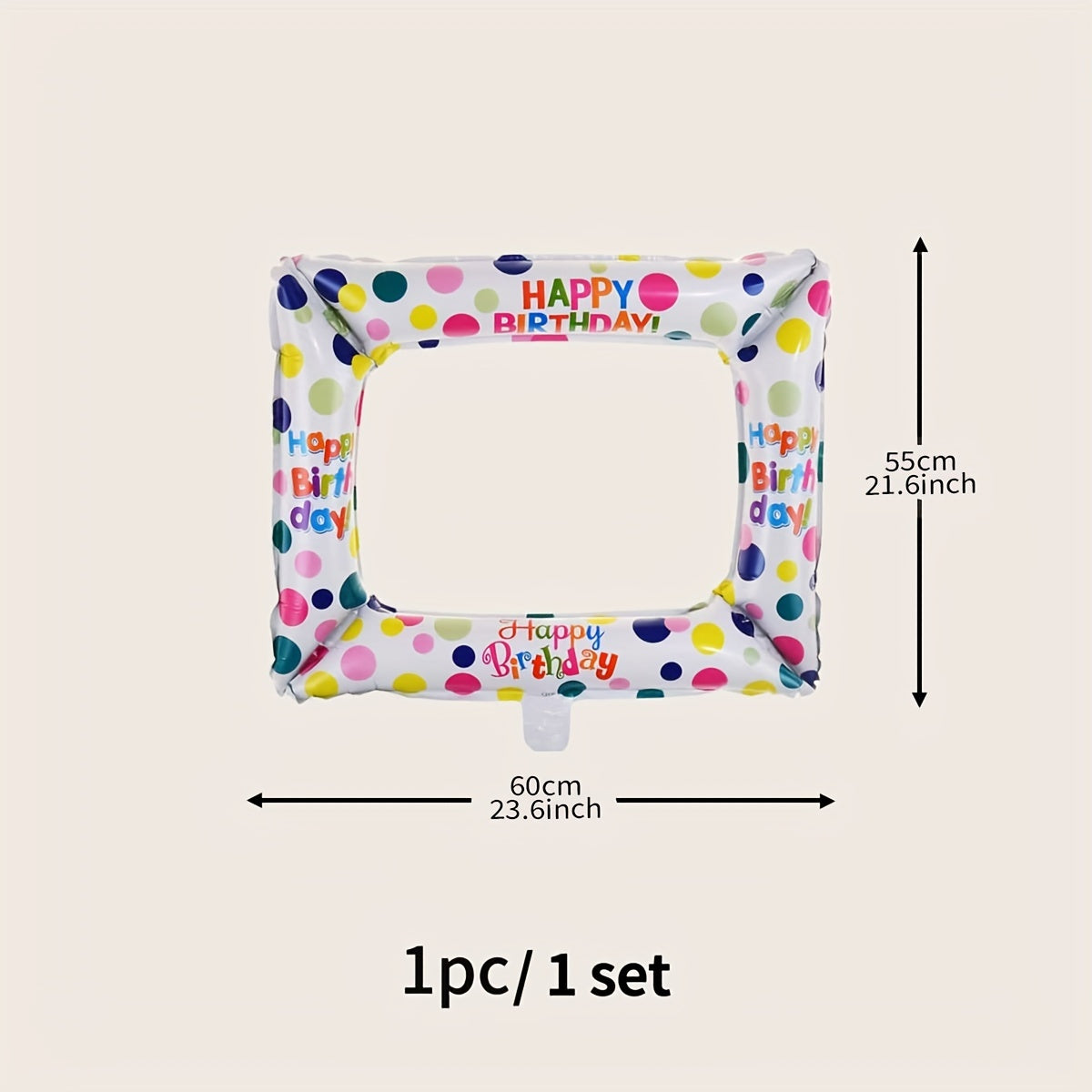 Happy Birthday Balloon Photo Frame - Party Decor Supplies