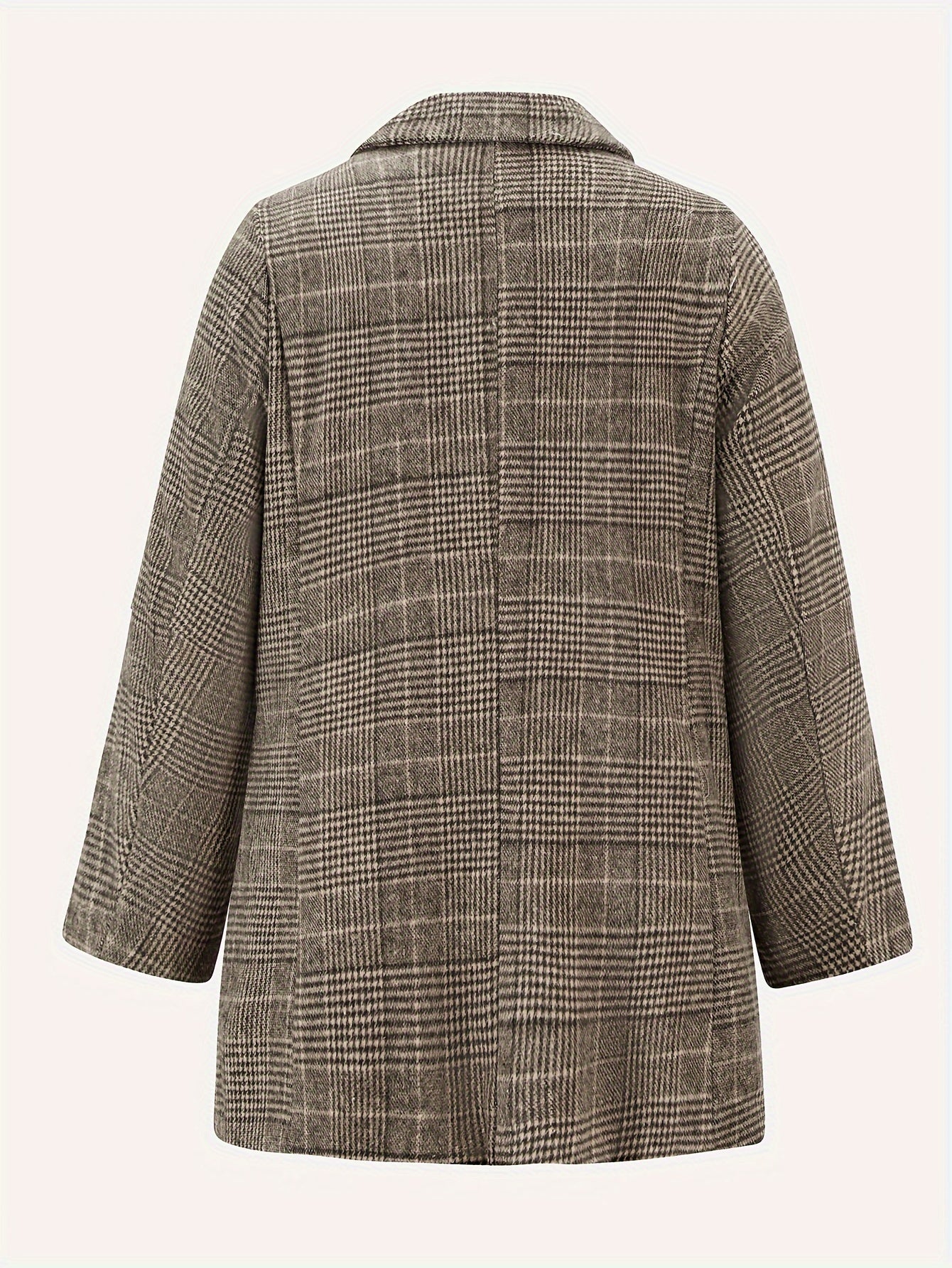 Women's Plus Size Plaid Print Blazers