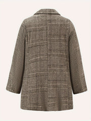 Women's Plus Size Plaid Print Blazers