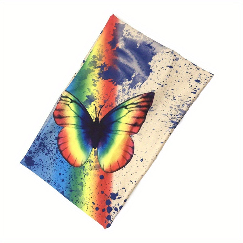 Boho Butterfly Print Headband Stretchy Hair Band Yoga Running