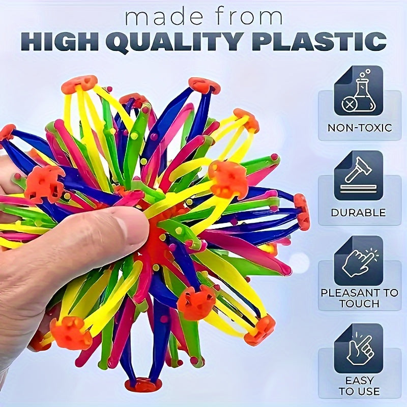 Colorful Expandable Stress Ball Rainbow Sensory Fidget Ball