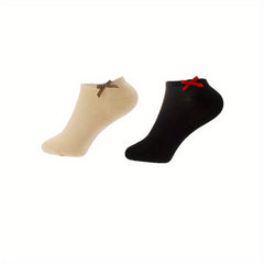 10 Pairs Bow Tie Socks Soft Lightweight Ankle Socks Women's Stockings