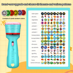 Interactive Projection Toy with 48 Patterns Animals Vegetables Letters