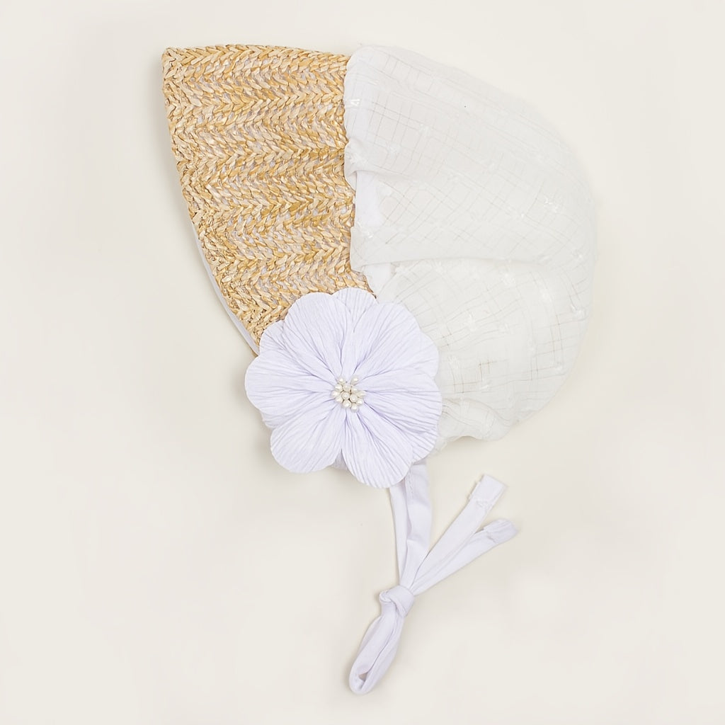 Match Flower Baby Court Hat For 0-3 Babies