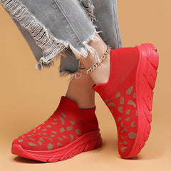Women's Heighten Breathable Woven Shoes Non Slip Sneakers Running Shoes