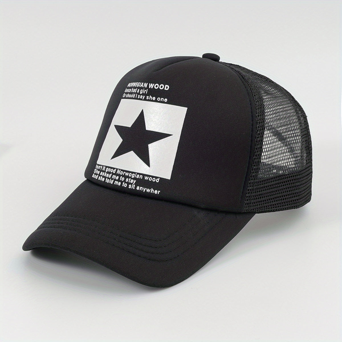 Trucker Hat High Top Baseball Cap Hip Hop Cap Street Dance Cap