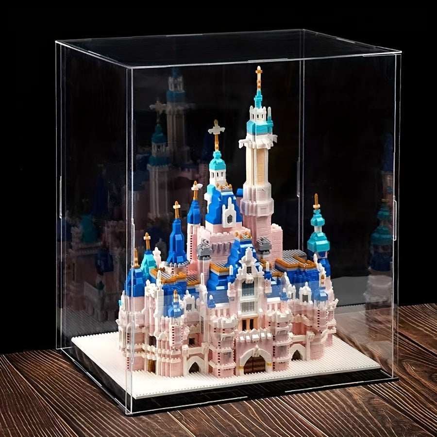 Acrylic Collectible Display Box Adhesive Transparent Dustproof Storage