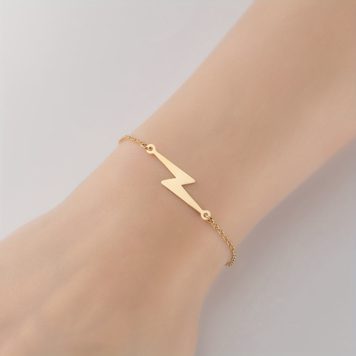 Men's Lightning Round Love Bracelet, Adjustable Charm