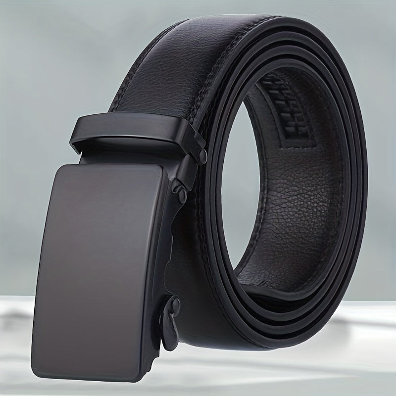 Men's Auto Slider Business Casual Leather Belt