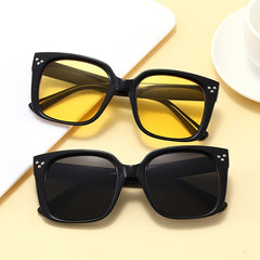 Square Large Frame Sunglasses Retro Men's SunGlasses