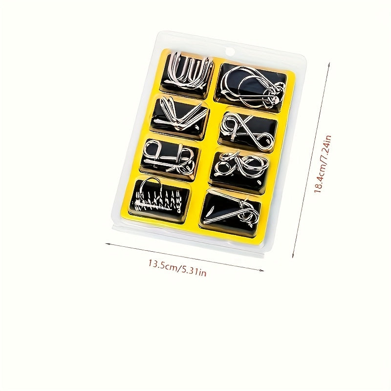 Luban Lock Smart Unlocking Toy 8pcs Set for Adults Family Gift