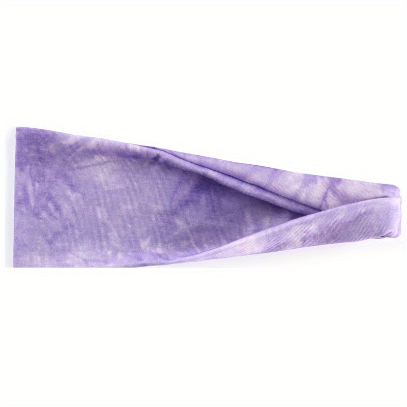 Tie Dye Wide Boho Headband for Women