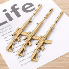 2pcs Machine Gun Shaped Ballpoint Pen Office Supplies