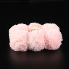 Fluffy Plush Hair Claw Clip Winter Hair Barrettes for Girls Woman
