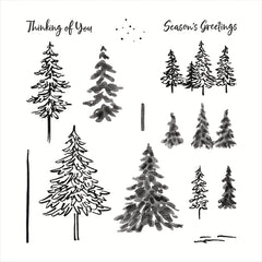 Trees Metal Cutting Dies And Stamps For Scrapbooking DIY Craft